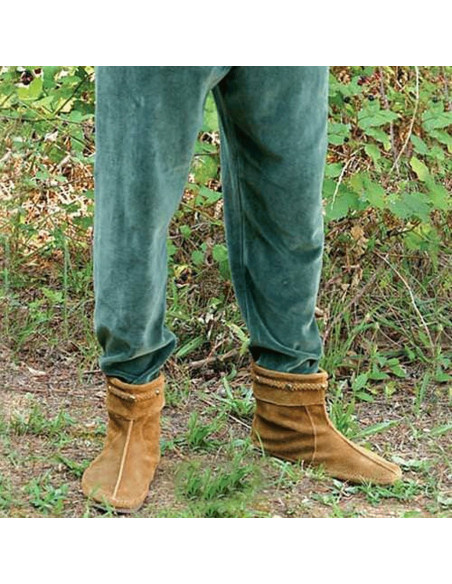 Pantalon médiéval en velours élastique