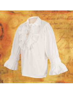 Chemise pirate large à lacets