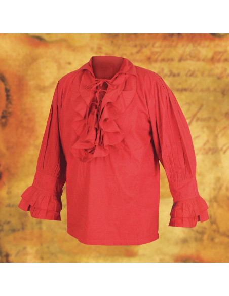 Chemise pirate large à lacets