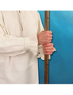 Chemise de seigneur féodal cousue à la main 2