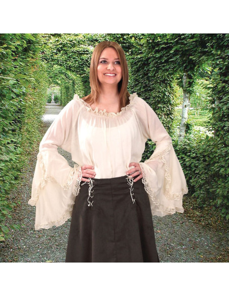 Blouse paysanne froissée