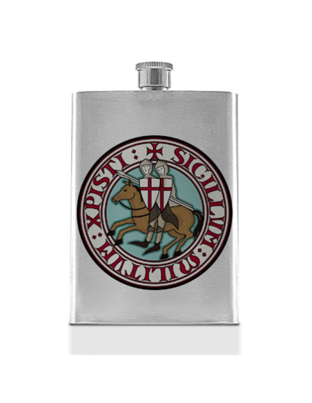 Flasque Templier en Acier Inoxydable