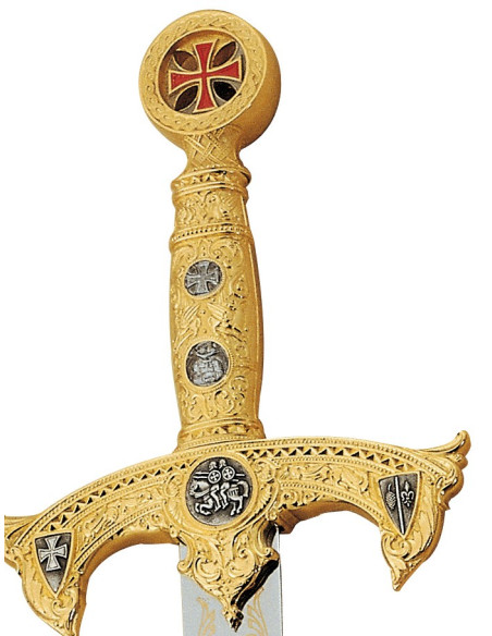 Épée des Templiers en Or
