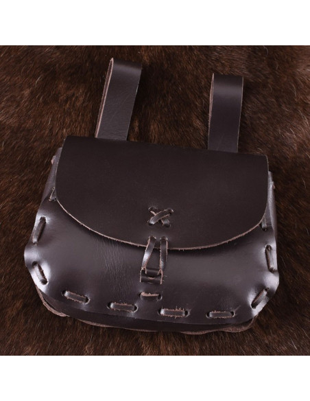 Sac médiéval en cuir de vachette