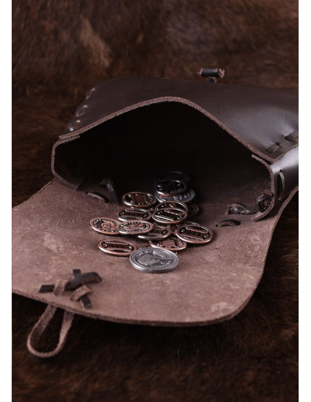 Sac médiéval en cuir de vachette