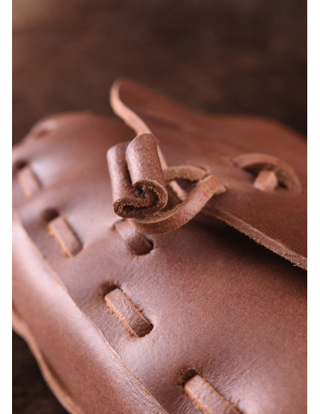 Sac médiéval réversible, cuir de...