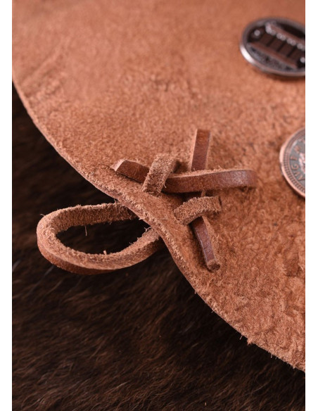 Sac médiéval réversible, cuir de...