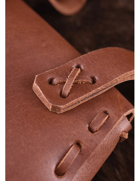 Sac médiéval réversible, cuir de...