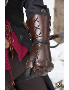Gantelet en cuir, bras gauche (1 ct.)