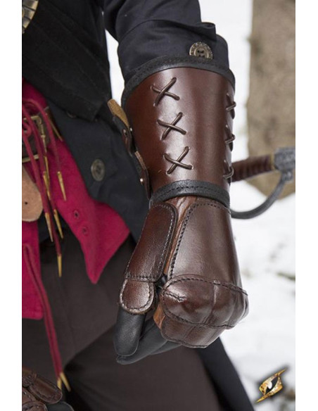 Gantelet en cuir, bras gauche (1 ct.)