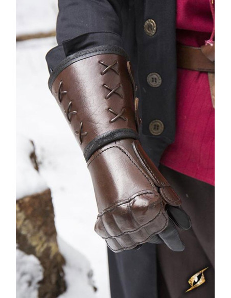 Gantelet en cuir, bras droit (1 pc.)