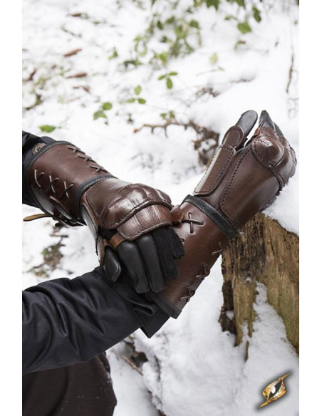 Gantelet en cuir, bras droit (1 pc.)