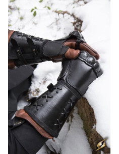 Gantelet en cuir, bras droit (1 pc.)