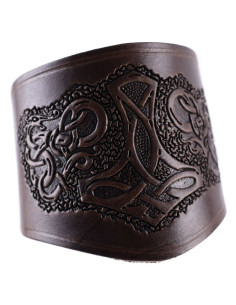 Bracelet-poignet court Marteau de Thor avec lacets