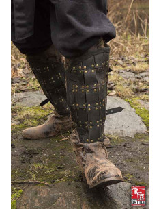 Grèves en cuir de soldat médiéval 2