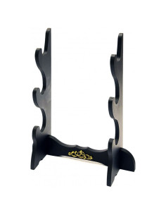 Porte-fusil de bureau avec 3 katanas