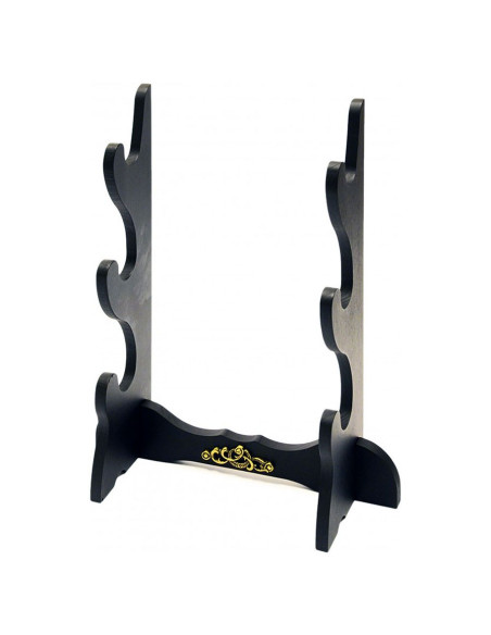 Porte-fusil de bureau avec 3 katanas