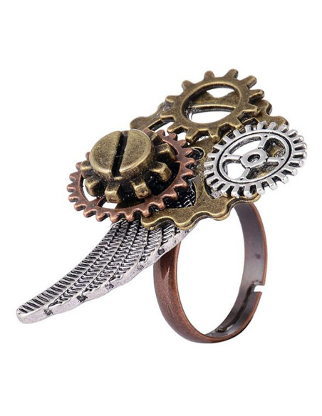 Bague Ajustable Aile d'Ange SteamPunk Bague Ajustable Aile d'Ange SteamPunk
