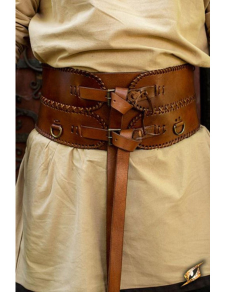 Large ceinture médiévale, double...