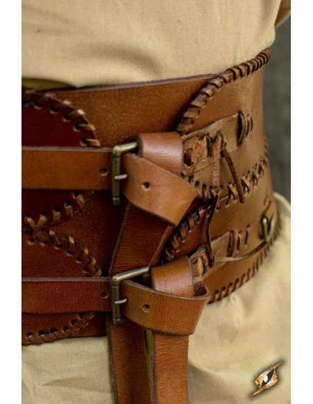 Large ceinture médiévale, double...