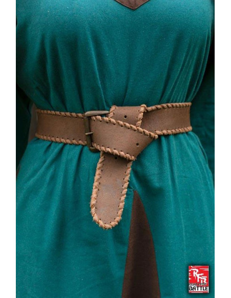 Ceinture médiévale en cuir, 100 cm.