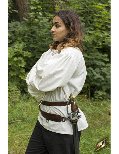 Double ceinture médiévale avec baudrier