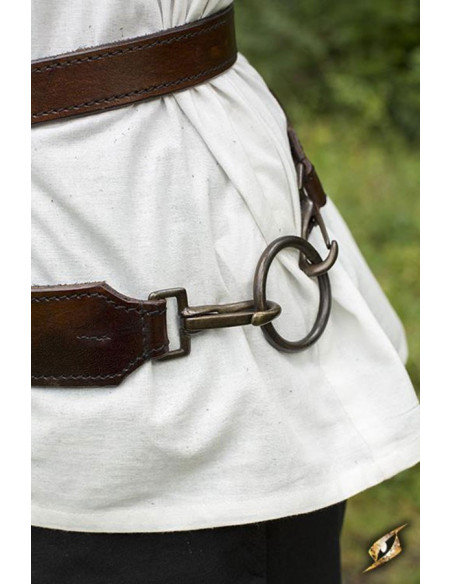 Double ceinture médiévale avec baudrier