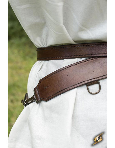 Double ceinture médiévale avec baudrier