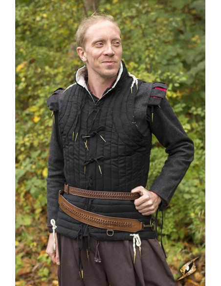 Ceinture médiévale tressée avec baudrier