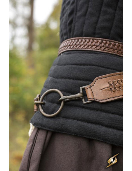 Ceinture médiévale tressée avec baudrier