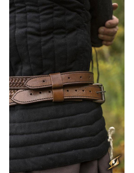 Ceinture médiévale tressée avec baudrier