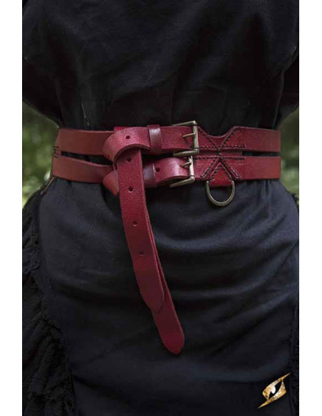 Ceinture médiévale double, 120 cm.