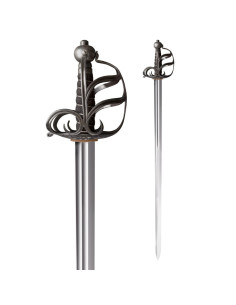 Épée mortuaire anglaise fonctionnelle, XVIIe siècle