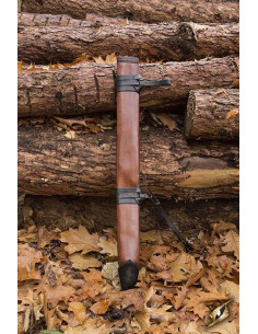 Fourreau long en cuir, main droite