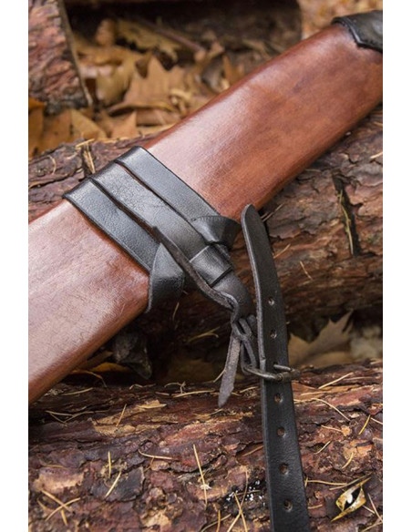 Fourreau en cuir moyen, main droite