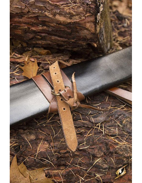 Fourreau long en cuir, main droite