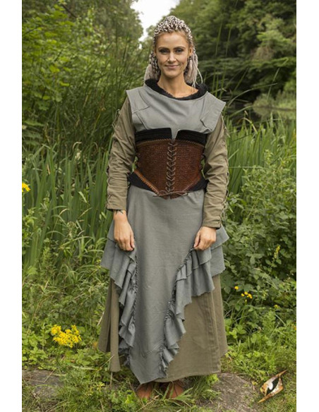 Corset médiéval en cuir, Margot