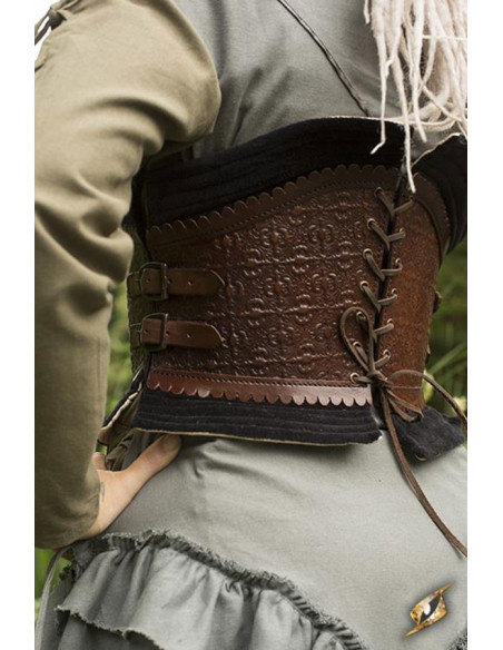 Corset médiéval en cuir, Margot