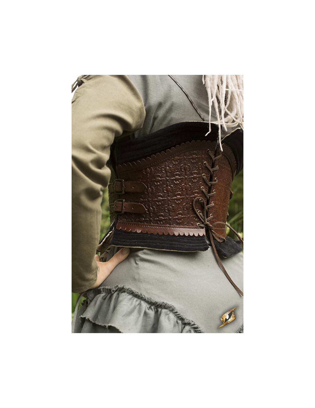 Corset médiéval en cuir, Margot ⚔️ Boutique Épées