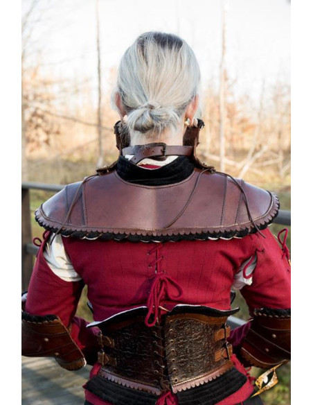 Gorgerin d'épaule noble marron foncé