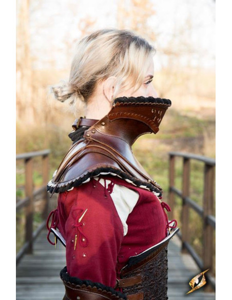 Gorgerin d'épaule noble marron foncé