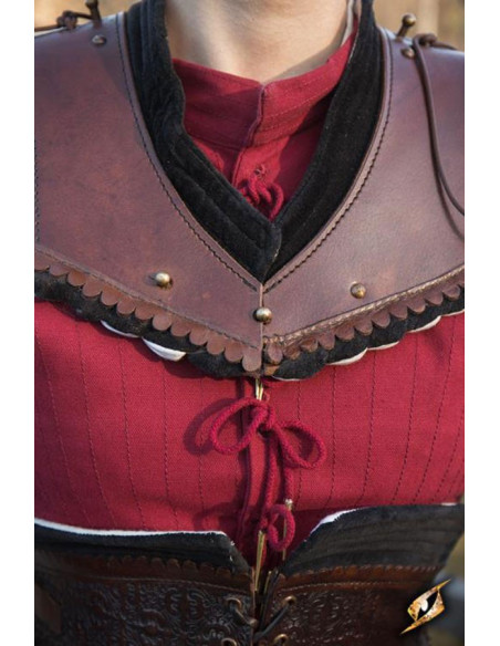 Gorgerin d'épaule noble marron foncé