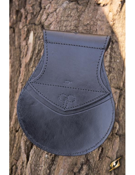 Sac Elven en cuir rouge-noir