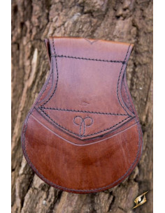 Sac en cuir marron elfique 2