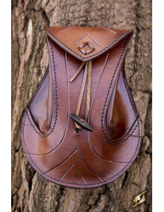 Sac en cuir marron elfique