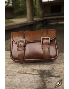 Sac en cuir guerrier médiéval