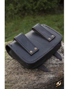 Sac en cuir guerrier médiéval 2