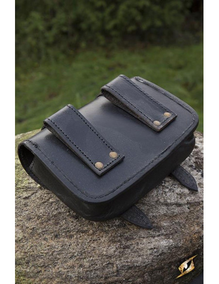 Sac en cuir guerrier médiéval