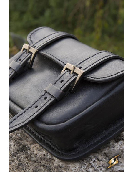 Sac en cuir guerrier médiéval