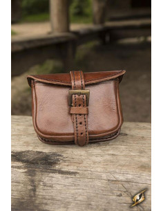 Petit sac en cuir guerrier médiéval